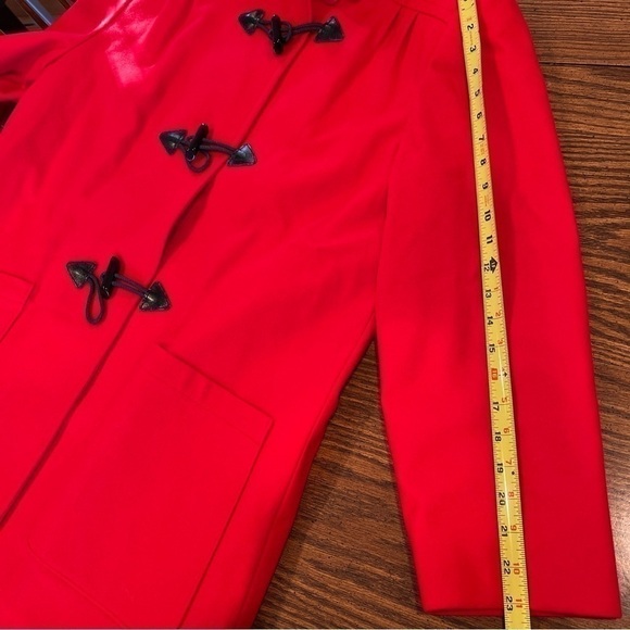 Vintage Pendleton Woolen Mills Jacket Wool Made In USA Red Duffle Large - Picture 15 of 16